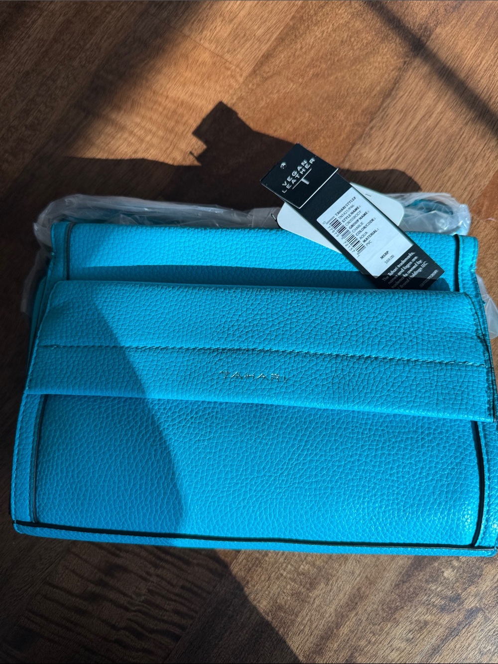 Tahari Turquoise Blue Crossbody Bag